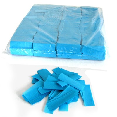 (10)Slowfall Confetti Rectangle 55x17mm L,BLue 1kg