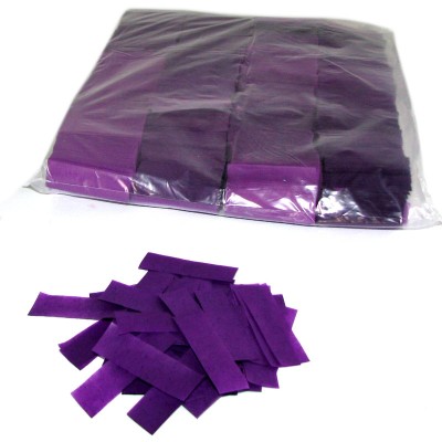 (10)Slowfall Confetti Rectangle 55x17mm Purple 1kg