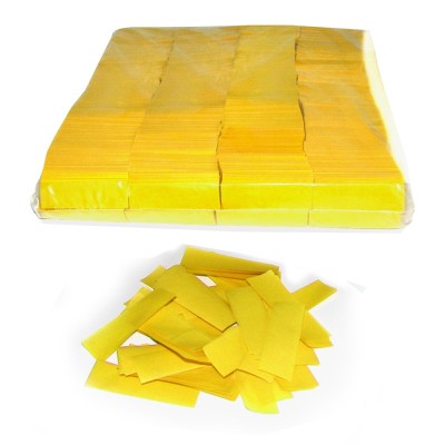 (10)Slowfall Confetti Rectangle 55x17mm Yellow 1kg