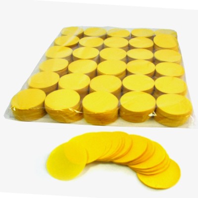 (10) Slowfall Confetti Rounds Ø55mm - Yellow 1 kg
