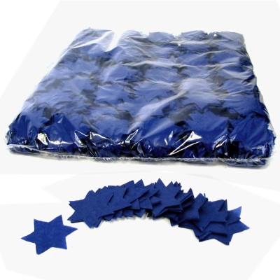 (10) Slowfall Confetti Stars Ø55mm D,Blue 1 kg