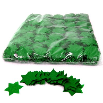 (10) Slowfall Confetti Stars Ø55mm D,Green 1 kg