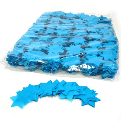 (10) Slowfall Confetti Stars Ø55mm L,Blue 1 kg