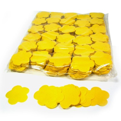 (10) Slowfall Confetti Flowers Ø55mm - Yellow 1 kg