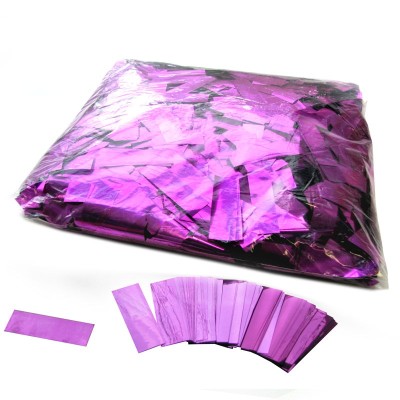 (10) Metallic Confetti Rectangles 55x17mm Pink 1kg