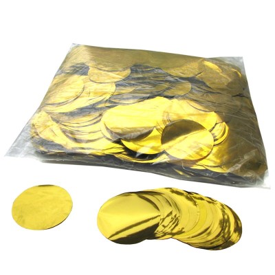 (10) Magic fx CON13GL - Metallic confetti rounds Ø55mm Gold  1kg