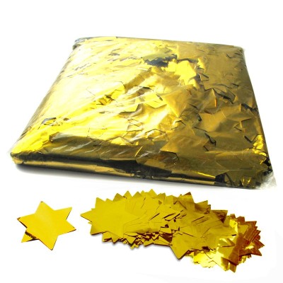 (10) Magic fx CON14GL - Metallic confetti stars Ø55mm - Gold 1kg