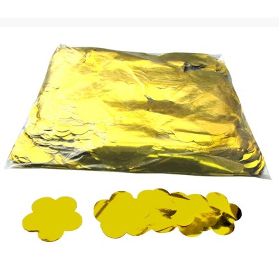 (10) Metallic confetti flowers Ø55mm - Gold 1 kg