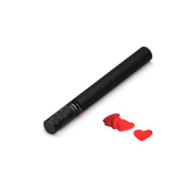 Handheld Cannon - 50 cm - Confetti - Red Hearts - piece