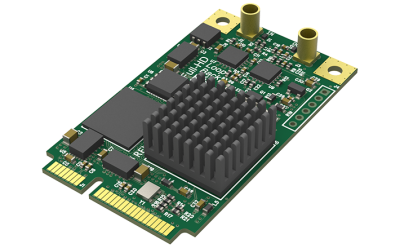 Pro capture mini SDI - mini PCIe, 1-channel SDI with loop through. 7mm heatsink