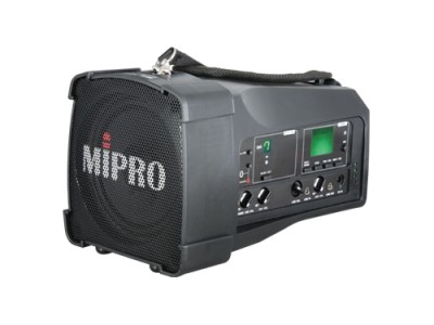 Mipro MA-100SB - 50-Watt (max) Single-Channel Diversity PA System w/ USB Player & Recorder (16-CH