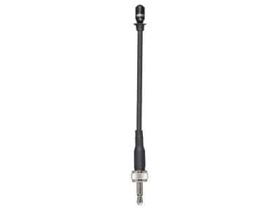 Sub-miniature 9cm gooseneck microphone with 3.5mm screw-lock plug