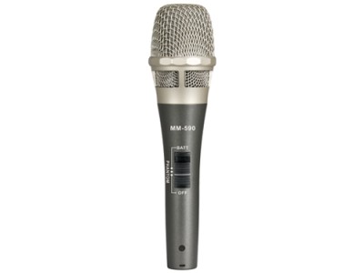 Dynamic microphone with an additional MU-90 condenser capsule & a mic holder