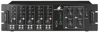 100V PA 4-channel mono mixing amplifier