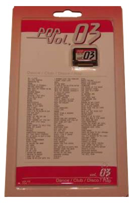 Pop Vol 3 - songchip met 136 songs (disco, club, dance)
