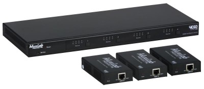 Kit Matrice HDMI 4x4, HDBT, PoC, 4K/60