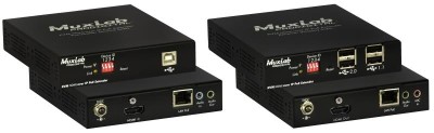 Kit extension KVM DVI over IP PoE HDMI & USB