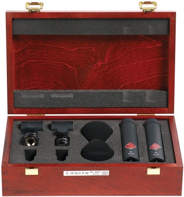 Neumann KM 183 MT STEREO SET - 2x km 183 mt (omnidirectional), WNS 100 and SG 21, black