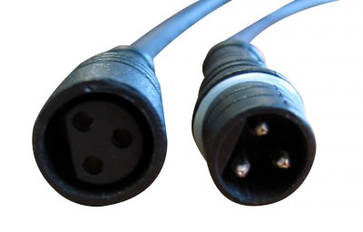 DMX cable : 3 pins, 3M IP 65 for PAR LED 123 FC IP and LED BAR 123 FC IP