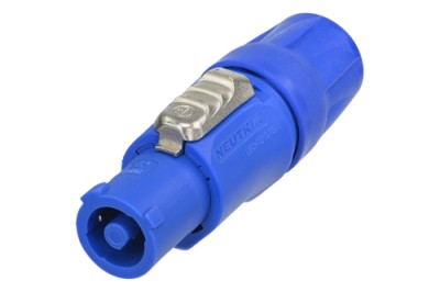 (vervangen door NAC3FXXAWL of NAC3FXXAWS) Neutrik NAC3FCA1 - Lockable connector, power-in, screw terminals, blue, 