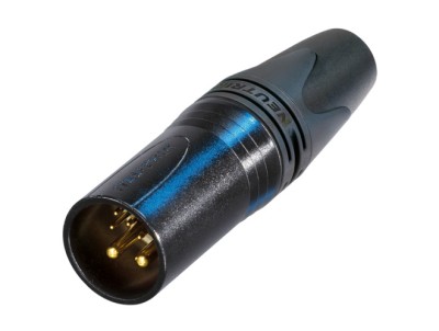 Neutrik 10 pole male cable XLR, Black-Gold
