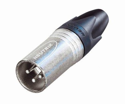 Neutrik NC3MXX - 3 pole male cable connector with Nickel housing and silver contacts