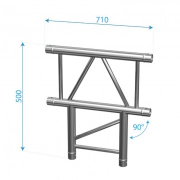 LADDER NX32 3-WAY T-JOINT HOR. FLAT