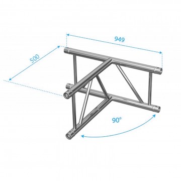 LADDER NX32 3-WAY T-JOINT HOR. UP