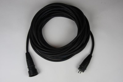 Premade power cable  Rubber 3*2,5mmý Kermaf male to Keraf block of 4 female 0,5
