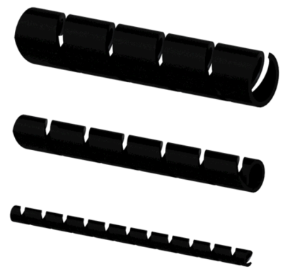 (20)Spiral wrappingband - 6 mm Black version - 10m pack