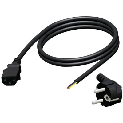 (15)Power cable - schuko male - euro power female - open ended - 3 x 1.5 mmý 10