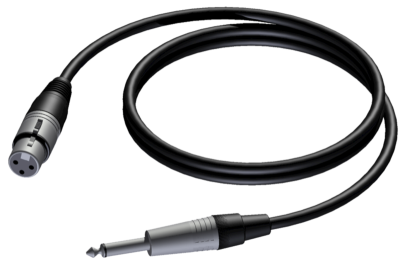 (20)Loudspeaker cable - 6.3 mm Jack male - XLR female 10 meter