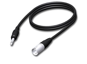 (EOL) (30) Procab CAB724/3 - XLR male - 6.3 mm Jack male stereo 3 meter