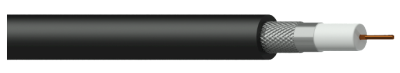 (4)Coax video cable - RG6/U - solid 0.82 mmý - 18 AWG - FlamoFlex? 100 m plastic