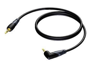 (10)3.5 mm Jack male stereo - 3.5 mm Jack angled male stereo 1.5 meter