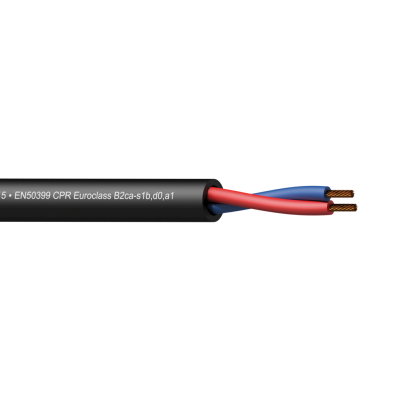 (6)Loudspeaker cable - 2 x 1.5 mmý - 16 AWG -  EN50399 CPR Euroclass B2ca-s1b,d0