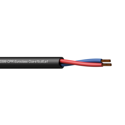 (3) Procab CLS215-CCA/1 - Loudspeaker cable - 2 x 1.5 mmý - 16 AWG -  EN50399 CPR Cca-s1b,d0,