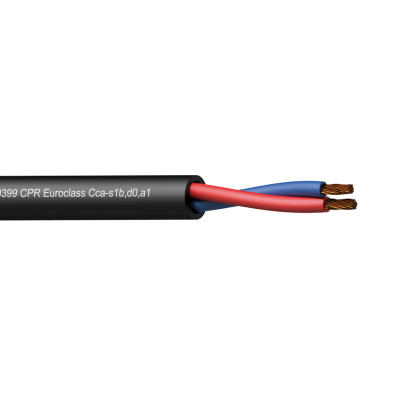 (6)Loudspeaker cable - 2 x 2.5 mmý - 13 AWG -  EN50399 CPR Euroclass Cca-s1b,d0,