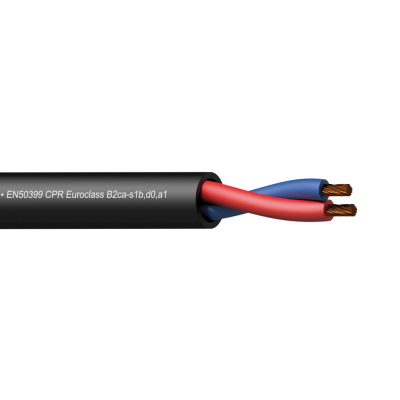(6)Loudspeaker cable - 2 x 4 mmý - 11 AWG -  EN50399 CPR Euroclass B2ca-s1b,d0,a