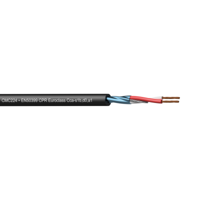 (4)Balanced microphone cable - flex 2 x 0.20 mmý - 24 AWG - EN50399 CPR Euroclas
