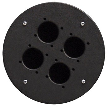 (5)4 x schuko hole center plate