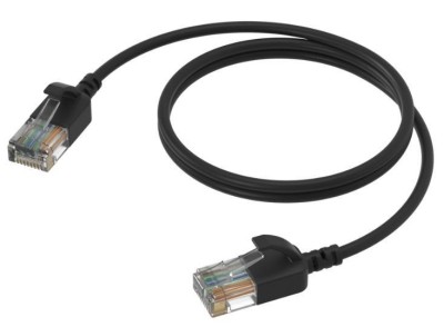 PCB-CSD560B/1 Slimline networking cable - CAT6A RJ45 - RJ45 U/UTP