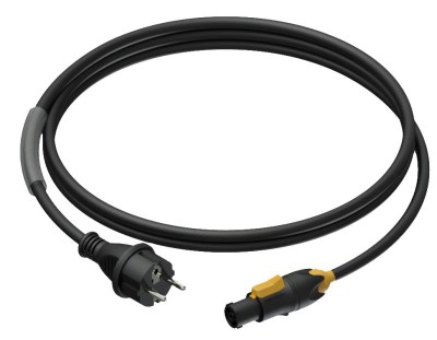 (15)Power cable - schuko male - powerCON TRUE1 female - 3 x 1.5 mmý 3 meter