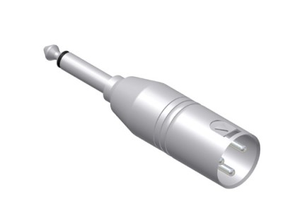(25)Adapter - XLR male - 6.3 mm Jack male mono Adapter