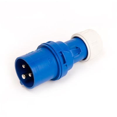 Male Cable CEE 220V-3 16 A blue