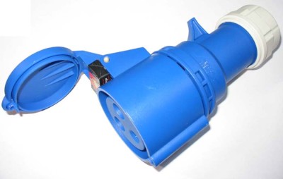 Female cable 220V/32A/3 blue