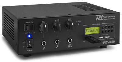 PDV040 40W/100V-24V amplifier MP3