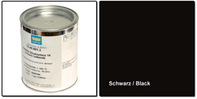Warnex verf zwart, blik 1 kilo - Black - prijs per 1 stuk - Warnex paint black, 1 kilo can - Black - price per piece