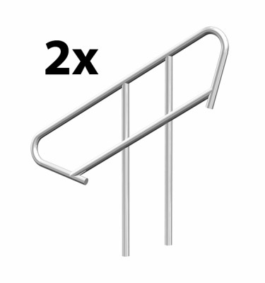 Universal, Adjustable Stair Handrail, Fits all Adjustable Stairs - dual pack