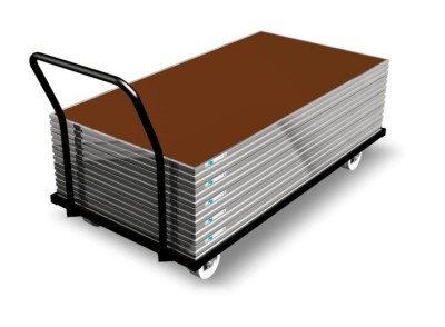 Platform Trolley - stores up to 15 pcs. of 1 X 1 m Panels